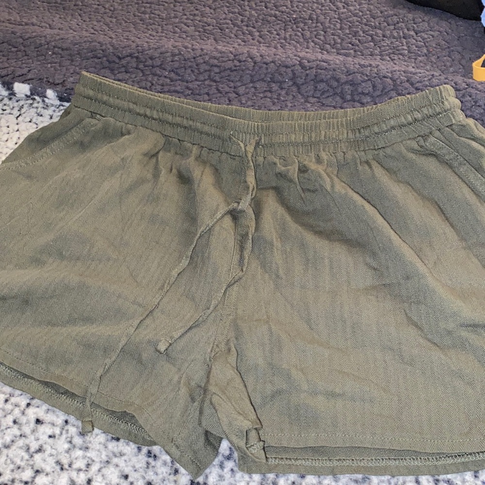 Green cloth shorts